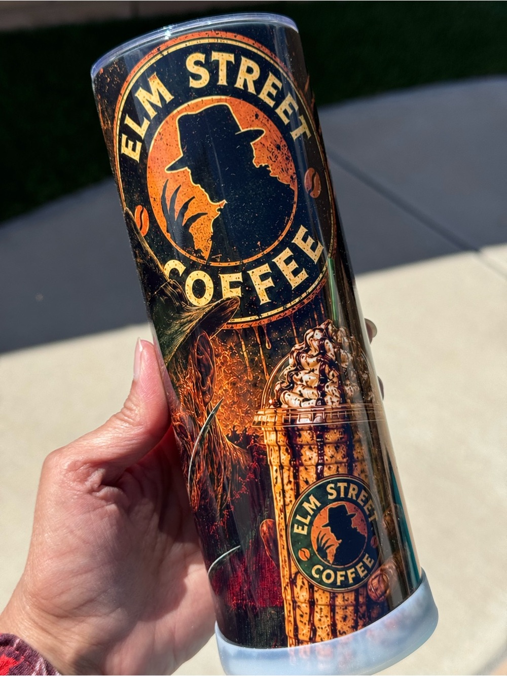 Freddy Nightmare on Elm Street tumbler 20 oz